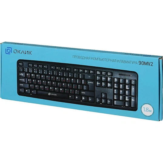 Клавиатура Oklick 90MV2 черный USB