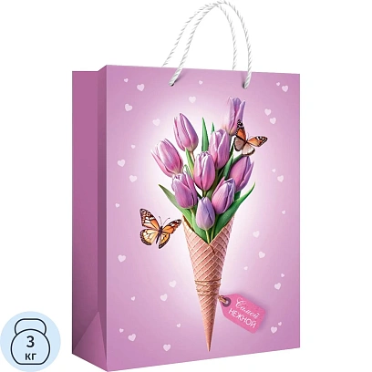 Пакет подарочный(ML) 'Самой нежной'  10000218