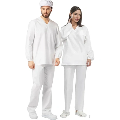 Костюм пекаря универс. дл.рукав,без кармана/у05-КБР (р.48-50) р.170-176