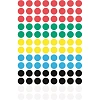Этикетки самоклеящиеся  точки, 3090,  d=8mm,разноцветные, 416шт/уп