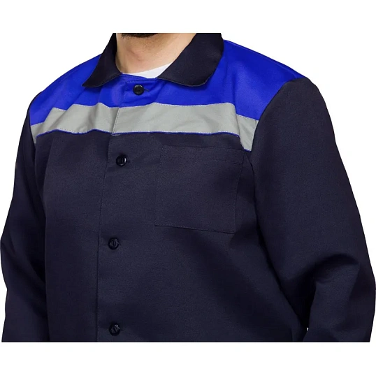 Костюм рабочий летний муж. л16-КПК с СОП син/вас (р.72-74) 194-200