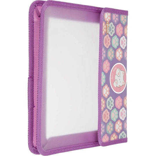 Папка для тетрадей Комус Класс Лапки,А5, липучка, ламинат/пластик, ПТ-45