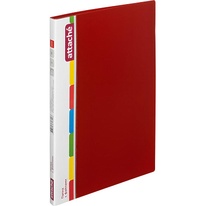 Папка файловая ATTACHE KT-30/07 красная Россия