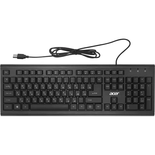Клавиатура Acer OKW120 black USB(ZL.KBDEE.006)