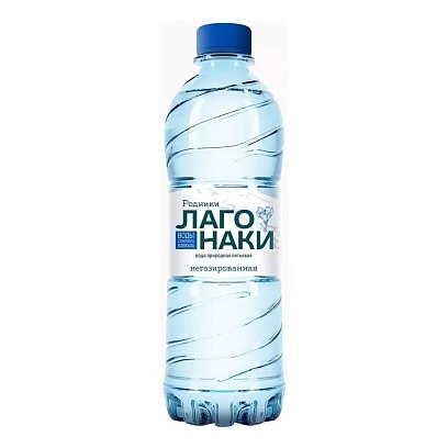 Вода питьевая Родники Лаго-Наки природная негаз ПЭТ 0,5л