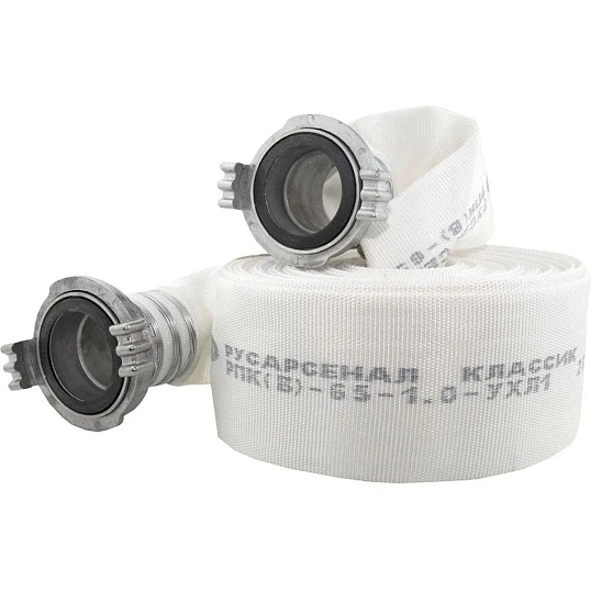 Пожарный рукав напорный Классик РПК(В)-65-1,0-УХЛ1 с ГР-65 Ал, (20+-1м)