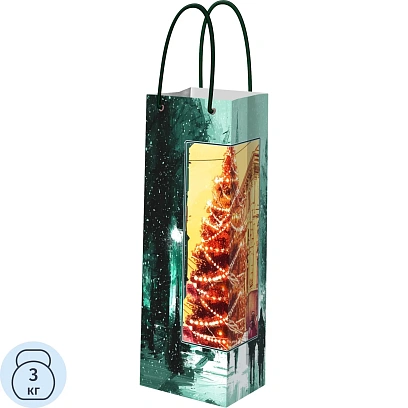 Пакет бумаж. с ламинацией, плот. бум. 250 г/м2, 12,7x36x8,3см, 97607FE