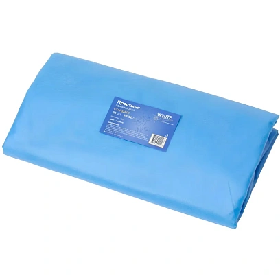 Простыня 70х80, голубой (20шт/упак), спанбонд, пл.15, А1, 12544