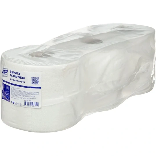 Бумага туалетная д/дисп Luscan Prof Etalon 2сл бел цел втул 250м 6рул/уп