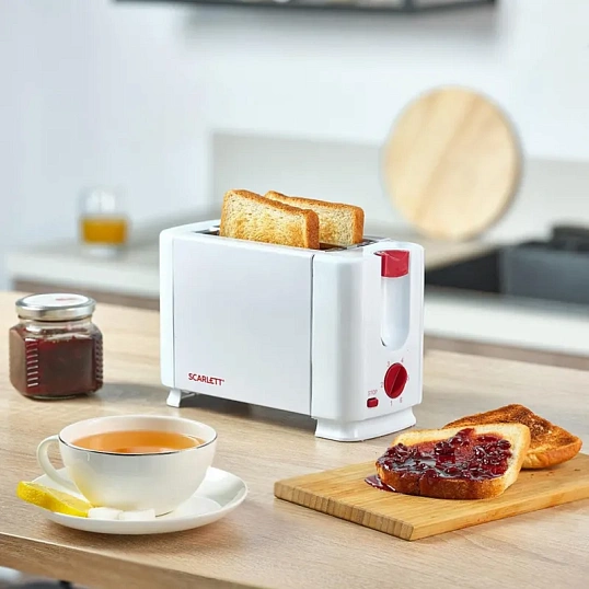 Тостер SCARLETT SC-TM11013, 650Вт, белый