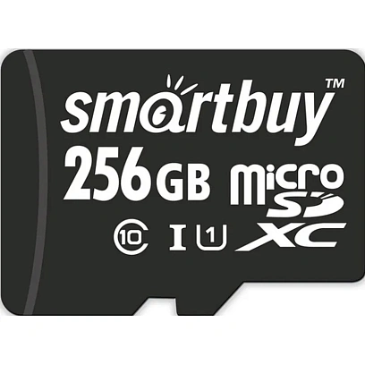 Карта памяти SmartBuy microSDXC 256Gb UHS-I Cl10 +ад, SB256GBSDCL10-01