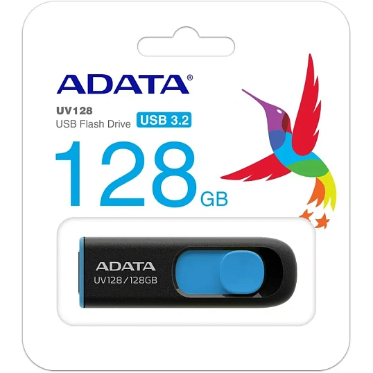 Флеш-память ADATA UV128, 128GB, AUV128-128G-RBE