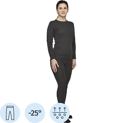 Термолегинсы жен. т.серые Activ-25 р-р 48