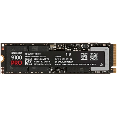 SSD накопитель Samsung 9100 PRO 1Tb M.2 PCIe 5x4(MZ-VAP1T0BW)