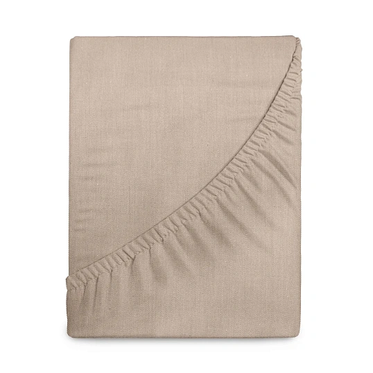 Простыня на резинке 140х200 см, меланж, 130г/м2, Praline 776153