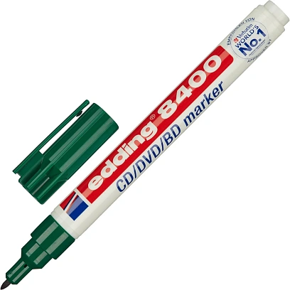 Маркер для CD EDDING E-8400/4 зелёный, 0,5-1 мм
