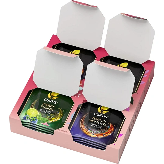Чай Curtis Joyful Tea Set ассорти 4 вкуса 20 сашет