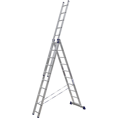Лестница Алюмет алюминиевая трехсекционная 3x10 5310