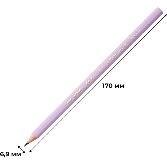 Карандаш Ч/Г BIC Evolution Pastel б/ластика, в асс, 518307