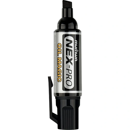 Маркер перманентный пром. MunHwa 'Nex-Pro Oil Magic' черный, скошенный,7мм