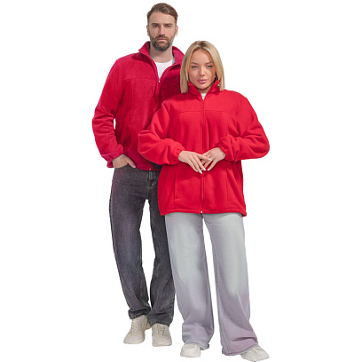 Толстовка флис (260 гр.) красн.(р.60-62) р.170-176