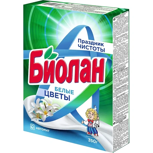 Порошок стиральный Биолан Белые цветы Автомат 350гр