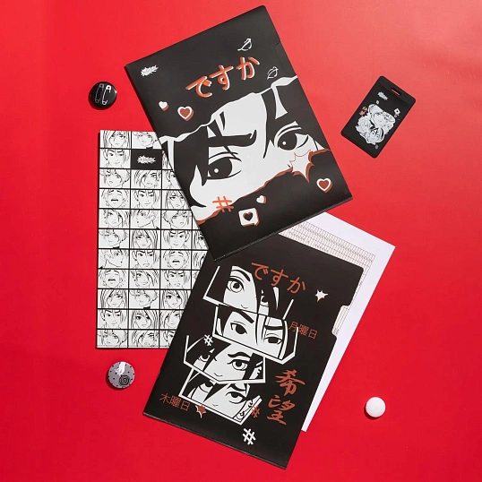 Папка уголок А4, №1 School Аниме Комикс, А4, 180 мкм,3 шт/уп