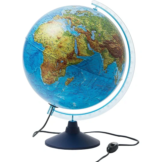 Глобус интерактивный физико-политический с подсветкой,320мм,INT13200288