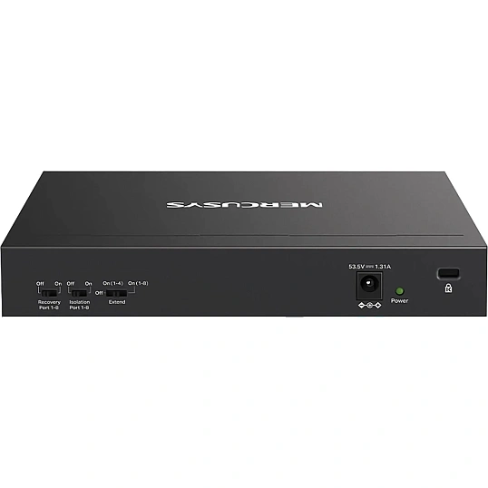 Коммутатор Mercusys MS110P (L2) 10x100Мбит/с 8PoE+ 65W неуправляемый