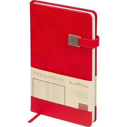Ежедневник недатированный  А5 Premier (красный) 3-686/01