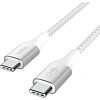 Кабель Belkin (CAB015bt1MWH)BoostCh.240W PD USB-C/USB-C Braided 1м бел