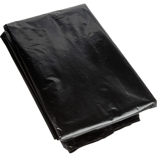 Мешки для мусора ПВД 120л 55мкм 10шт/уп черные 70x110см Luscan