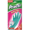 Перчатки резиновые Paclan Practi Extra Dry 407331 р.S