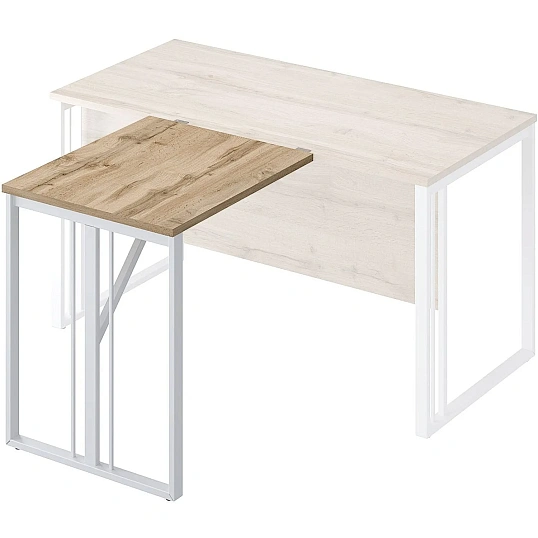 Брифинг Комус Мебель К-Loft Director 241B002 700х600х752 дуб натур/белый