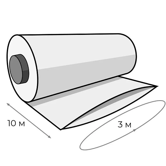 Пленка укрывная мини рукав ПВД 60 мкм, 1.5x10м прозр, ВС,толщ рукава120 мкм