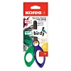 Ножницы детские Kores Birdy,125мм,с пластик. ручками, тупоконечные, ассорти