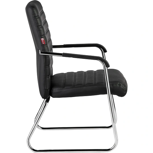 Конференц-кресло BN_TQ_Echair-806 VPU кожзам черный, хром