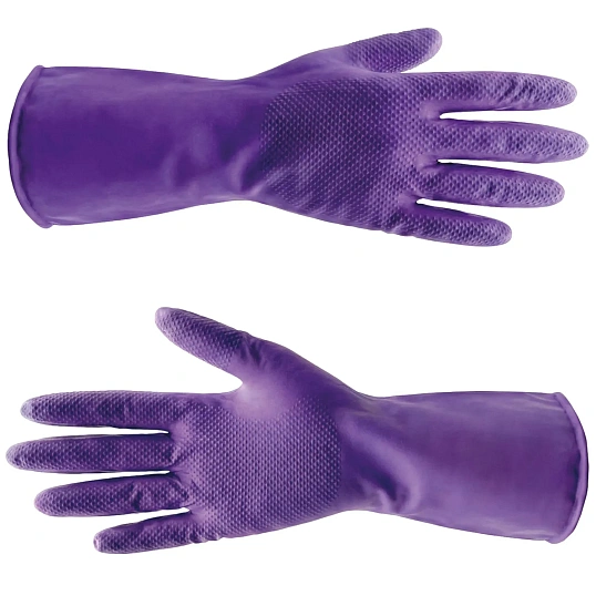 Перчатки резиновые PACLAN нитрил двусторонние фиолетов. р.M 2пары/уп, ПС