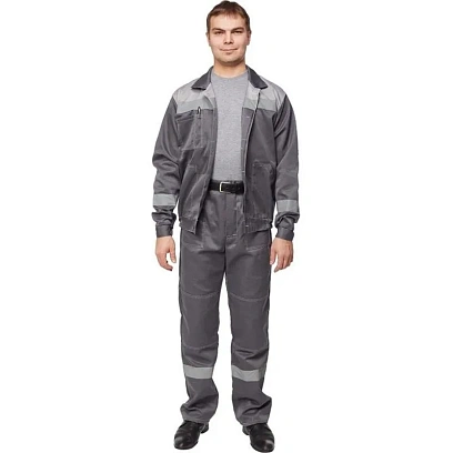 Костюм летний муж. л22-КБР т.сер./св.сер (р.60-62) 170-176 (Арсенал-СП)