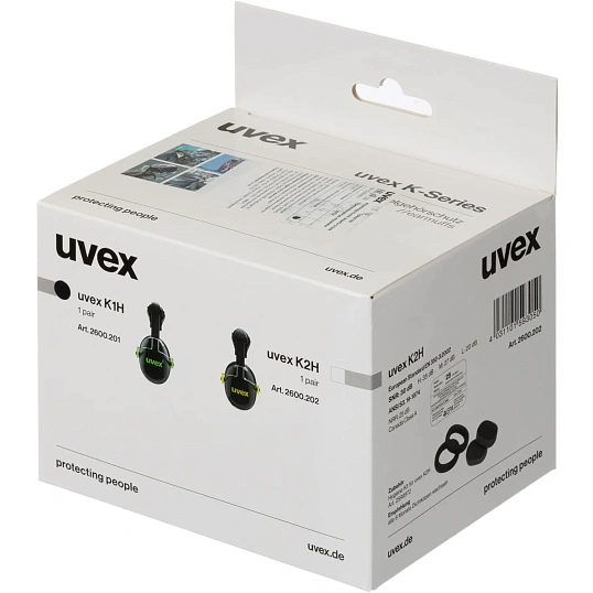 Наушники противошумные UVEX K1H на каску (артикул производителя 2600.201)