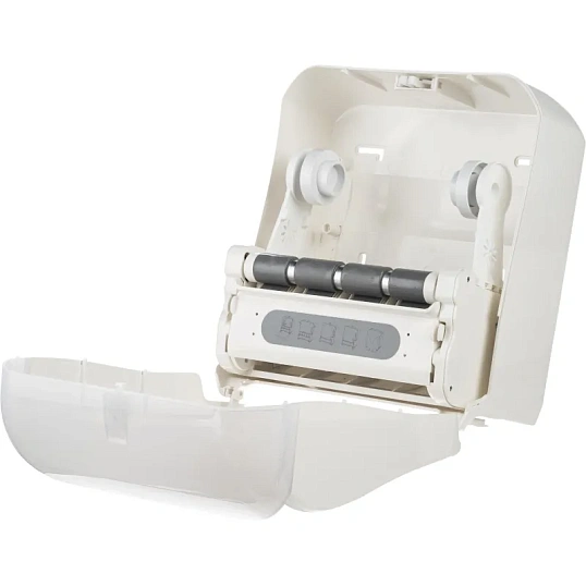 Диспенсер для полотенец рулонах Luscan Professional механич. белый/серый