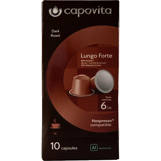 Кофе в капсулах Capovita Lungo Forte Nespresso, 10шт