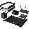 Набор настольный MDF 8FE-1A на 8 предметов, ламинат, черное дерево