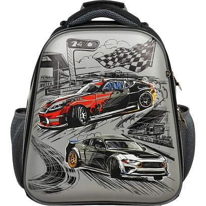 Ранец Комус Класс Basic Тачки, СО,2 отд, эргоном. Спинка