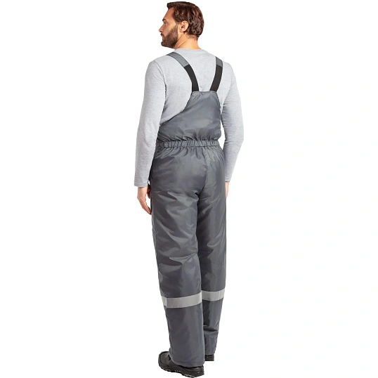 Полукомбинезон рабочий зимний мужской з47-ПК серый (р.60-62) 182-188