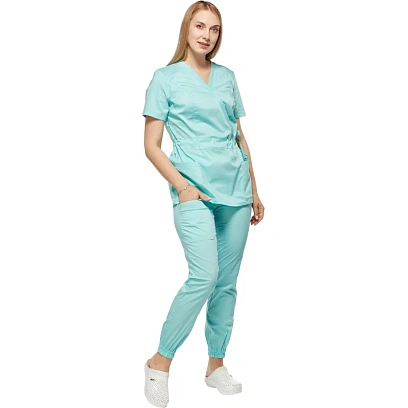 Костюм для медицинского персонала жен. М24 КБР бирюзовый 50 (158-164)