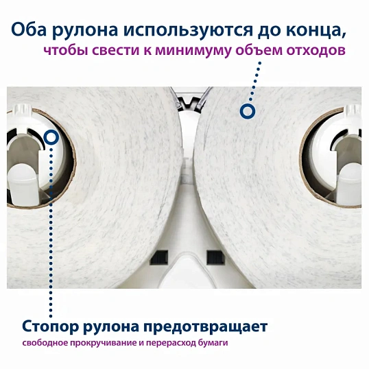 Диспенсер для туалетной бумаги Tork Т2 в мини-рул. 555500 белый