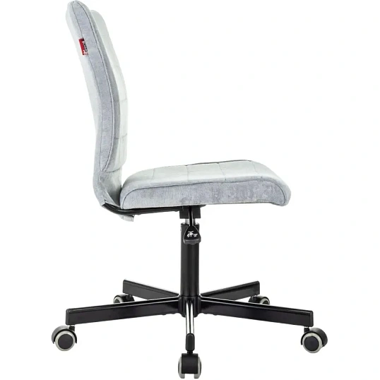 Кресло VB_EChair 303 серо-голубой Light-28 крестов. металл черный