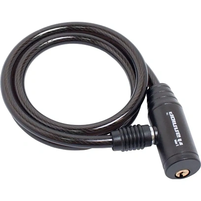 Замок велосипедный тросовый_УЗК Аллюр ВС-Т 8 (800мм) сталь/пластик (2кл)