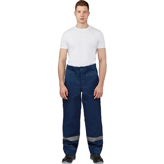 Брюки муж. л16 с СОП синие (р.52-54) 158-164